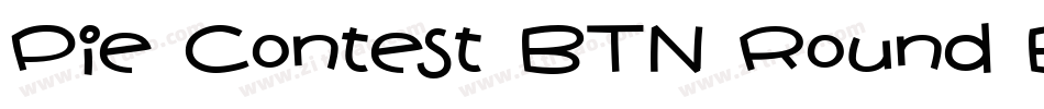 Pie Contest BTN Round Bold字体转换